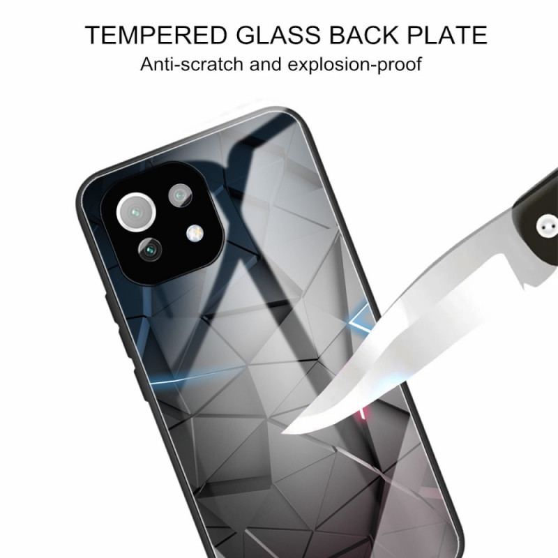 Coque Xiaomi 11 Lite 5G NE/Mi 11 Lite 4G/5G Verre Trempé Géométrie