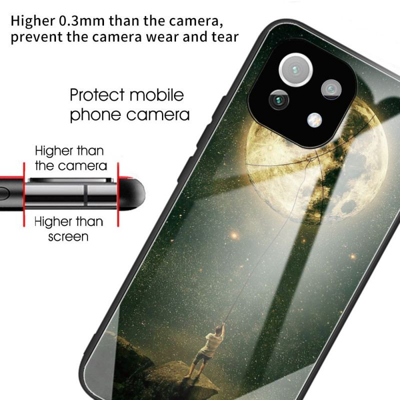 Coque Xiaomi 11 Lite 5G NE/Mi 11 Lite 4G/5G Verre Trempé Lune Art