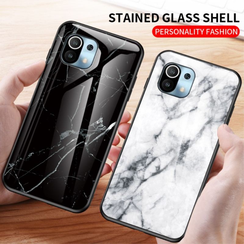 Coque Xiaomi 11 Lite 5G NE/Mi 11 Lite 4G/5G Verre Trempé Marble Colors