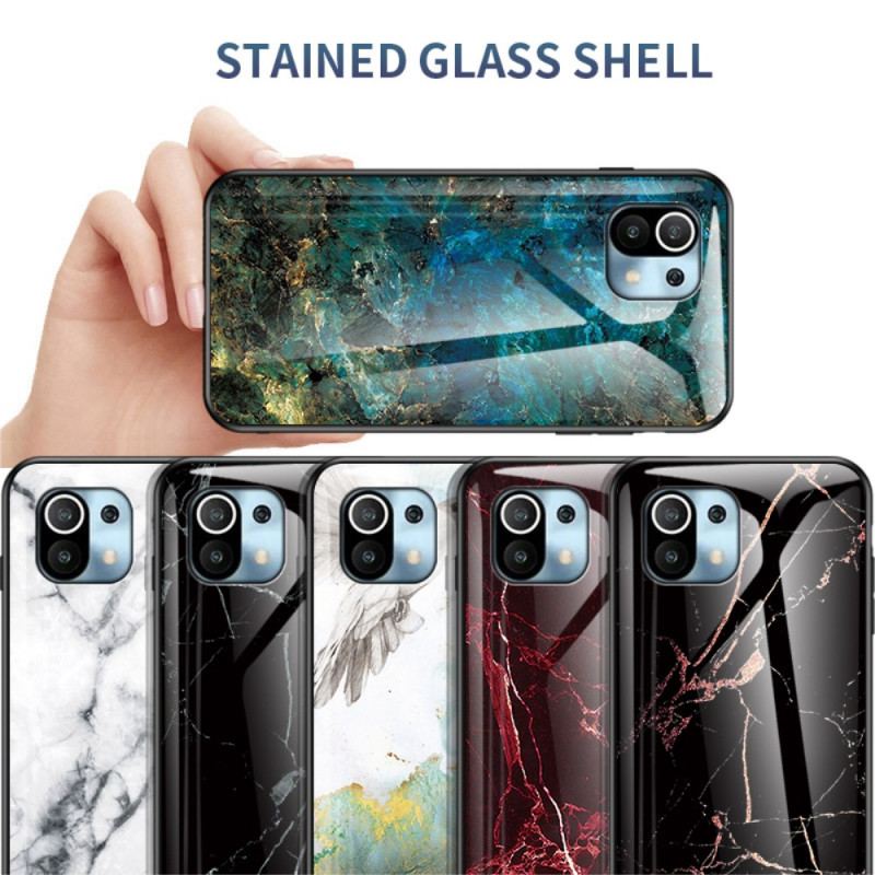 Coque Xiaomi 11 Lite 5G NE/Mi 11 Lite 4G/5G Verre Trempé Marble Colors