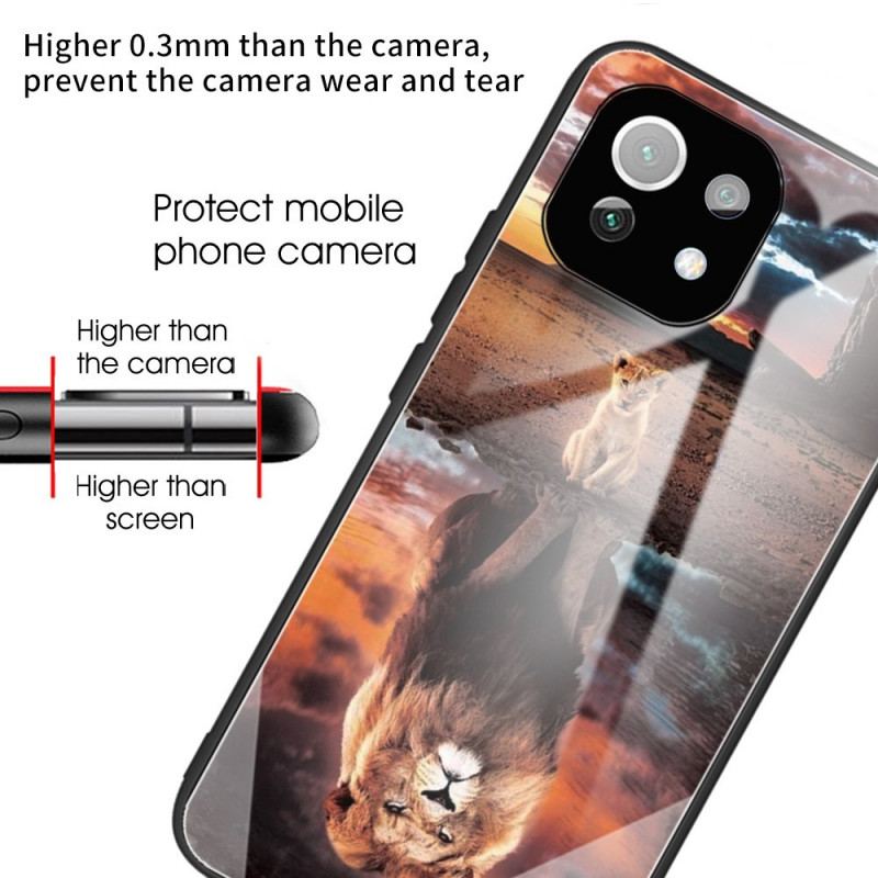 Coque Xiaomi 11 Lite 5G NE/Mi 11 Lite 4G/5G Verre Trempé Rêve de Lionceau