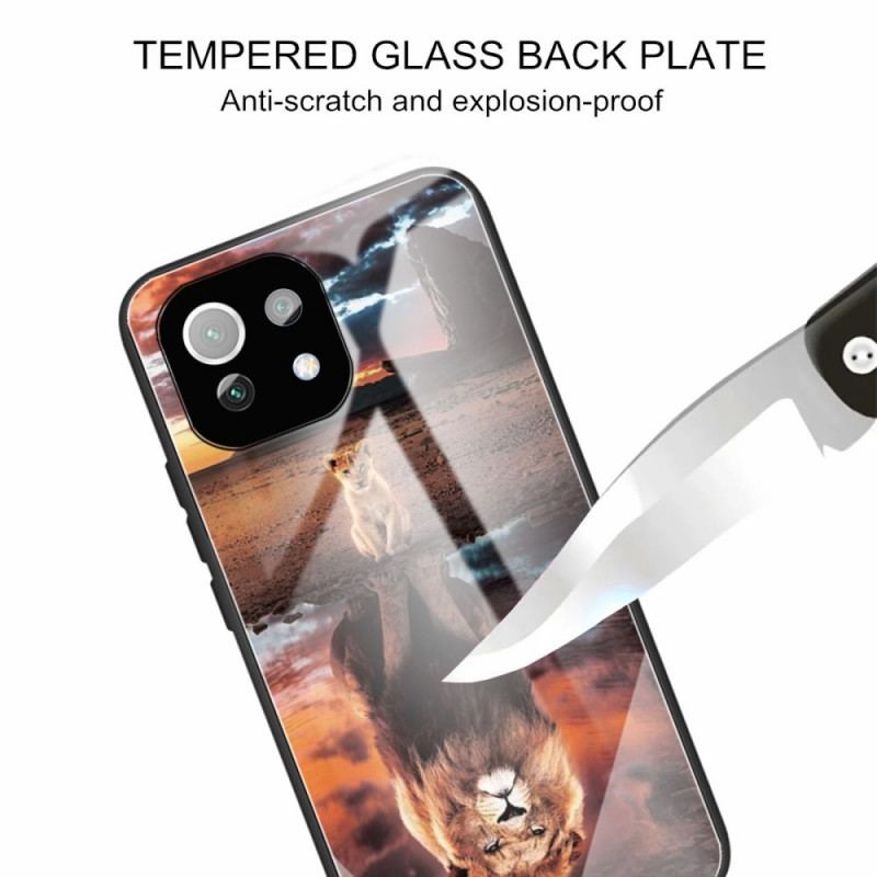 Coque Xiaomi 11 Lite 5G NE/Mi 11 Lite 4G/5G Verre Trempé Rêve de Lionceau