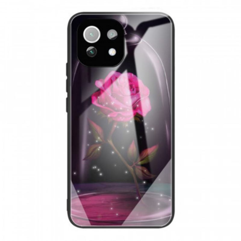 Coque Xiaomi 11 Lite 5G NE/Mi 11 Lite 4G/5G Verre Trempé Rose Magique