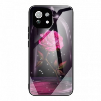 Coque Xiaomi 11 Lite 5G NE/Mi 11 Lite 4G/5G Verre Trempé Rose Magique