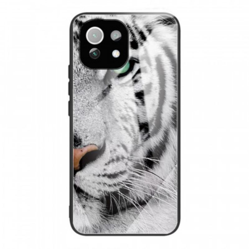 Coque Xiaomi 11 Lite 5G NE/Mi 11 Lite 4G/5G Verre Trempé Tigre