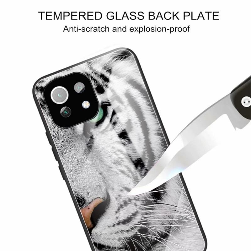 Coque Xiaomi 11 Lite 5G NE/Mi 11 Lite 4G/5G Verre Trempé Tigre