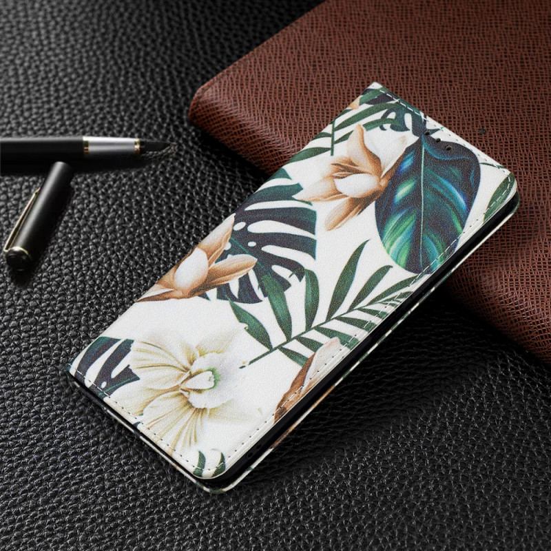 Flip Cover Xiaomi 11 Lite 5G NE/Mi 11 Lite 4G/5G Feuilles