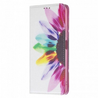 Flip Cover Xiaomi 11 Lite 5G NE/Mi 11 Lite 4G/5G Fleur Aquarelle