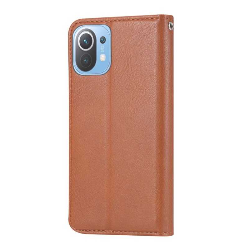 Flip Cover Xiaomi 11 Lite 5G NE/Mi 11 Lite 4G/5G Simili Cuir Porte-Cartes