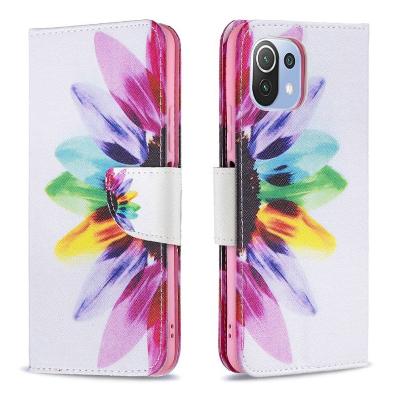 Housse Xiaomi 11 Lite 5G NE/Mi 11 Lite 4G/5G Fleur Aquarelle