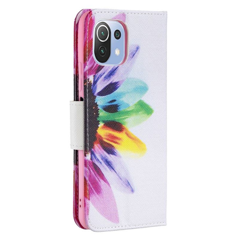 Housse Xiaomi 11 Lite 5G NE/Mi 11 Lite 4G/5G Fleur Aquarelle