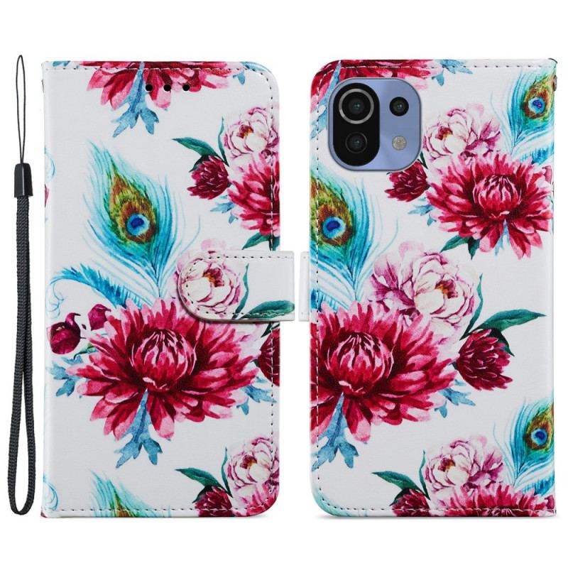 Housse Xiaomi 11 Lite 5G NE/Mi 11 Lite 4G/5G Fleurs Intenses