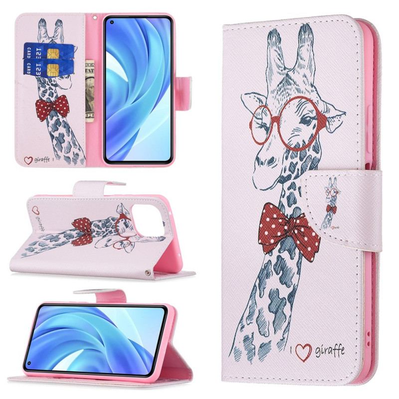 Housse Xiaomi 11 Lite 5G NE/Mi 11 Lite 4G/5G Girafe Intello