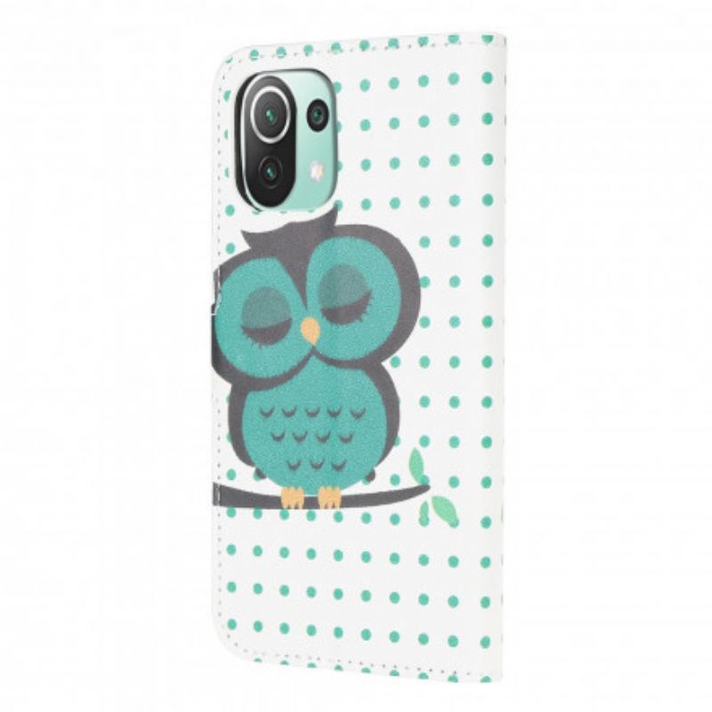 Housse Xiaomi 11 Lite 5G NE/Mi 11 Lite 4G/5G Hibou Endormi