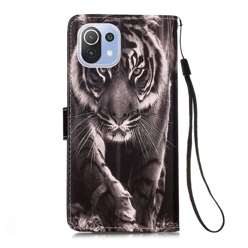 Housse Xiaomi 11 Lite 5G NE/Mi 11 Lite 4G/5G Tigre de Nuit