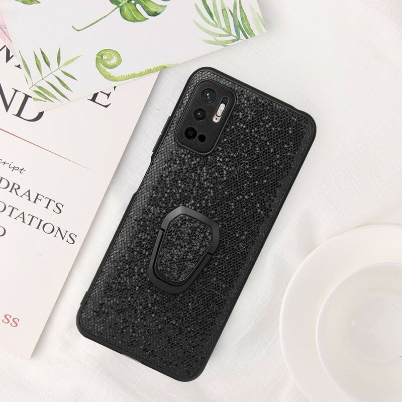 Coque Xiaomi Redmi Note 10 5G / Poco M3 Pro 5G Paillettes Anneau-Support