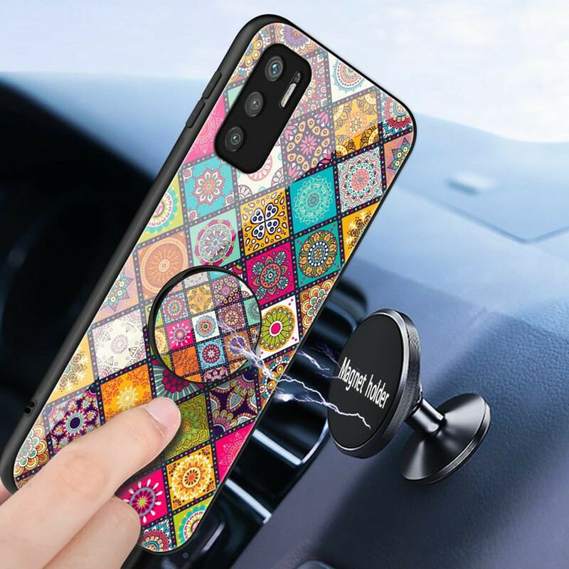 Coque Xiaomi Redmi Note 10 5G / Poco M3 Pro 5G Support Magnétique Patchwork