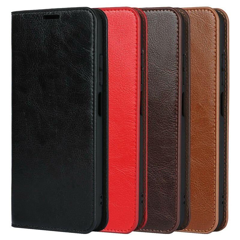 Flip Cover Xiaomi Redmi Note 10 5G / Poco M3 Pro 5G Cuir Véritable