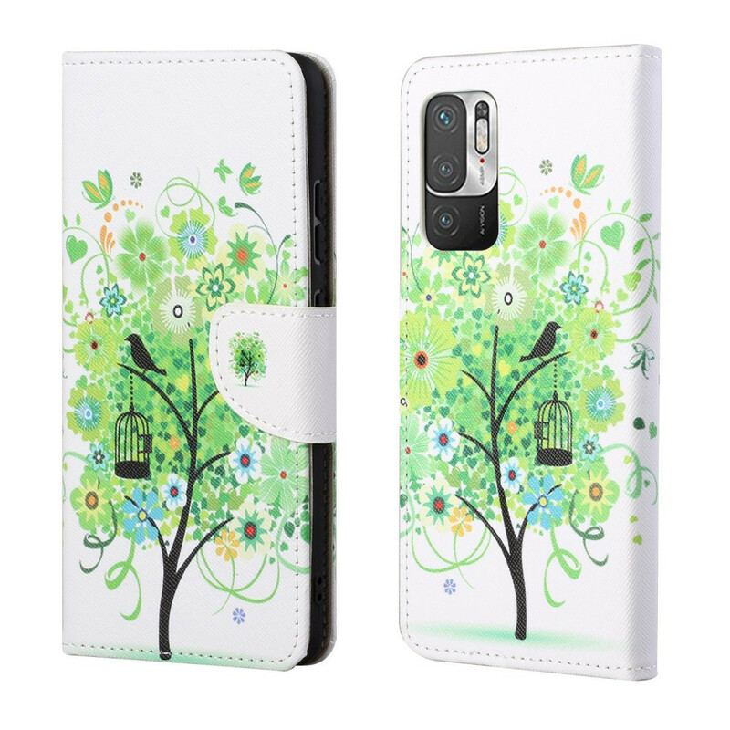 Housse Xiaomi Redmi Note 10 5G / Poco M3 Pro 5G Arbre Feuillage Vert