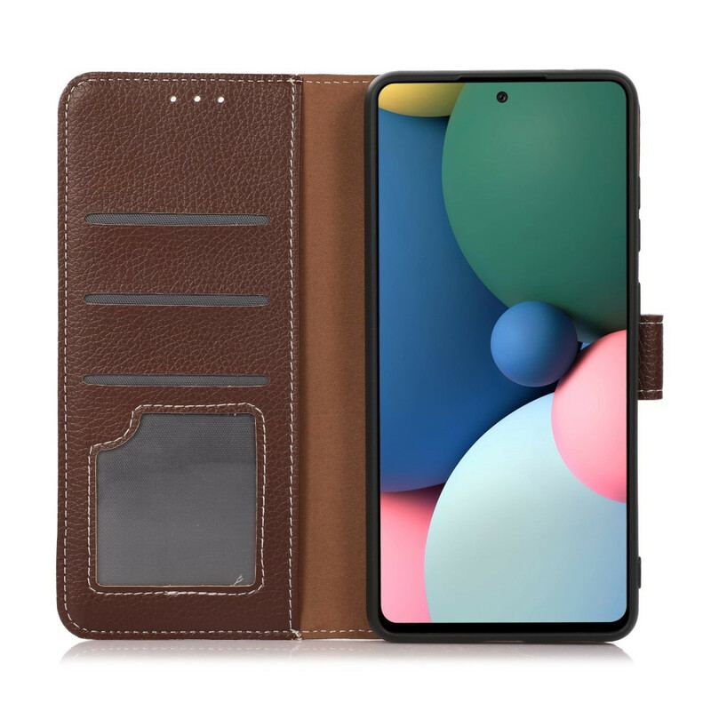 Housse Xiaomi Redmi Note 10 5G / Poco M3 Pro 5G Litchi Texture