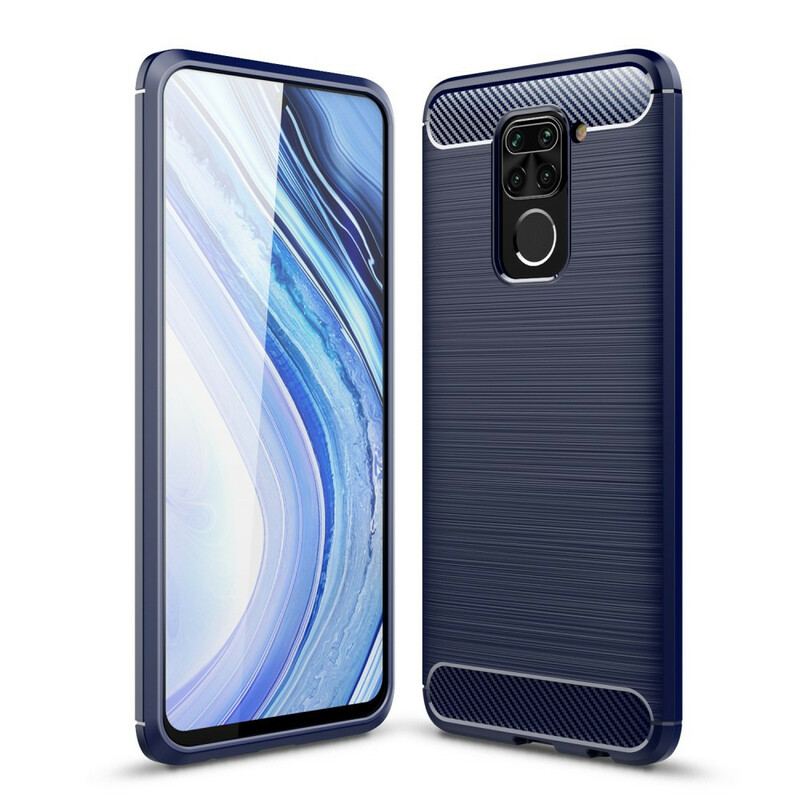 Coque Xiaomi Redmi Note 9 Fibre Carbone Brossée