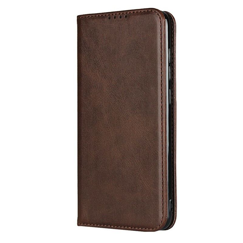 Flip Cover Xiaomi Redmi Note 9 Premium Simili Cuir Coutures