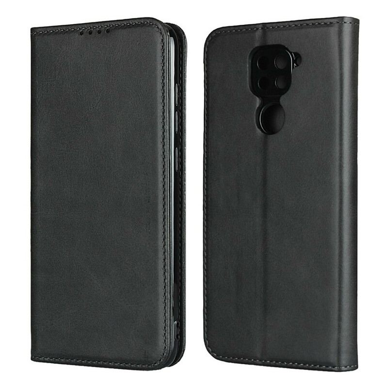 Flip Cover Xiaomi Redmi Note 9 Premium Simili Cuir Coutures