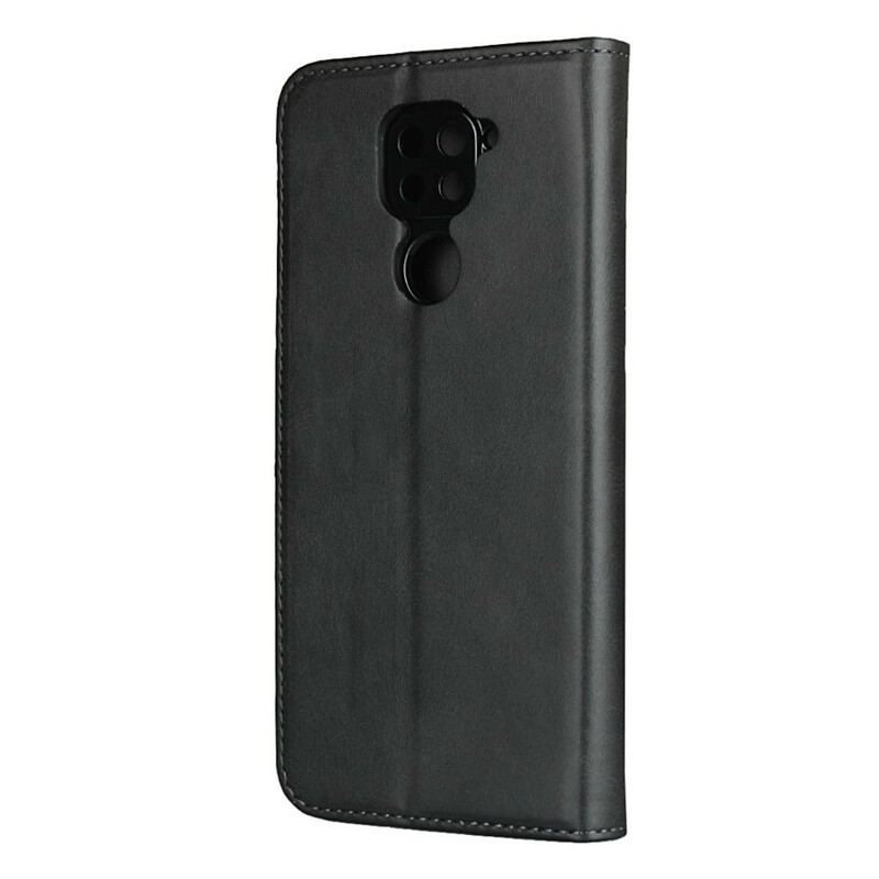 Flip Cover Xiaomi Redmi Note 9 Premium Simili Cuir Coutures