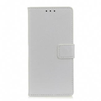 Housse Xiaomi Redmi Note 9 Effet Cuir Litchi Coutures