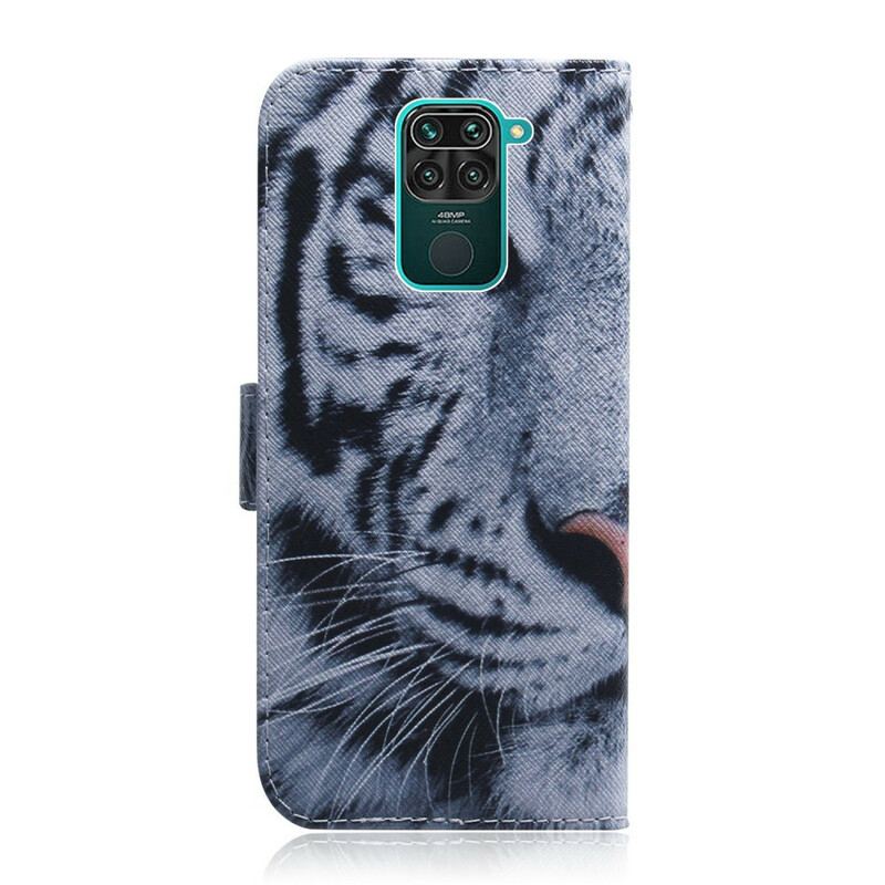 Housse Xiaomi Redmi Note 9 Face de Tigre