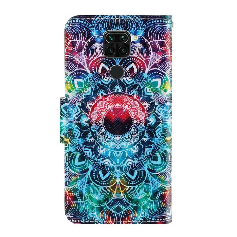 Housse Xiaomi Redmi Note 9 Flashy Mandala à Lanière