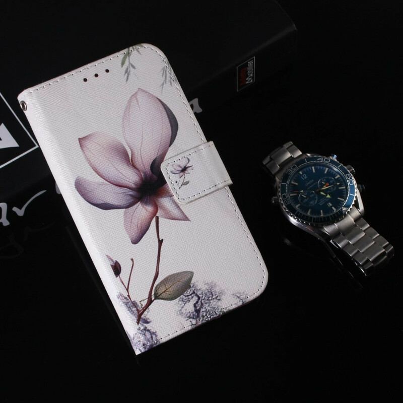 Housse Xiaomi Redmi Note 9 Fleur Vieux Rose