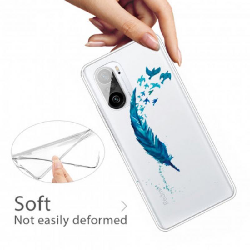 Coque Poco F3 / Xiaomi Mi 11i 5G Belle Plume Bleue