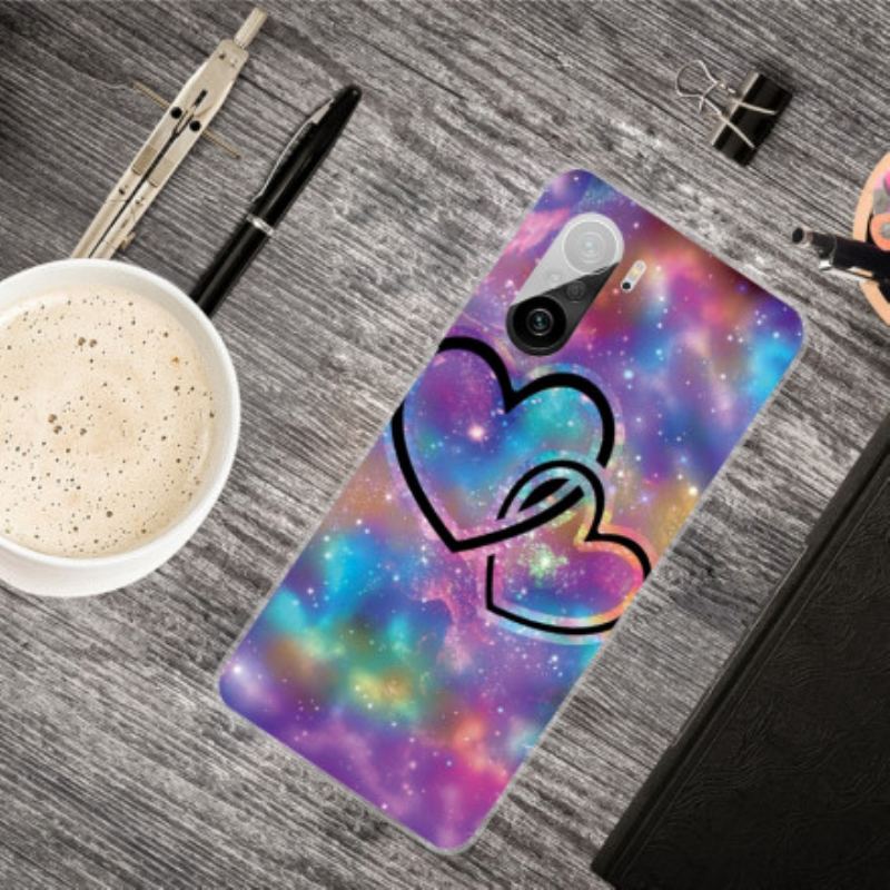 Coque Poco F3 / Xiaomi Mi 11i 5G Coeurs Enchaînés