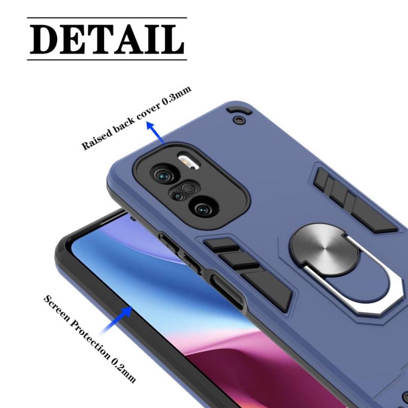 Coque Poco F3 / Xiaomi Mi 11i 5G Détachable Anneau-Support Métallisée