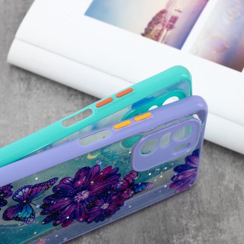 Coque Poco F3 / Xiaomi Mi 11i 5G Hybride Papillon Floral