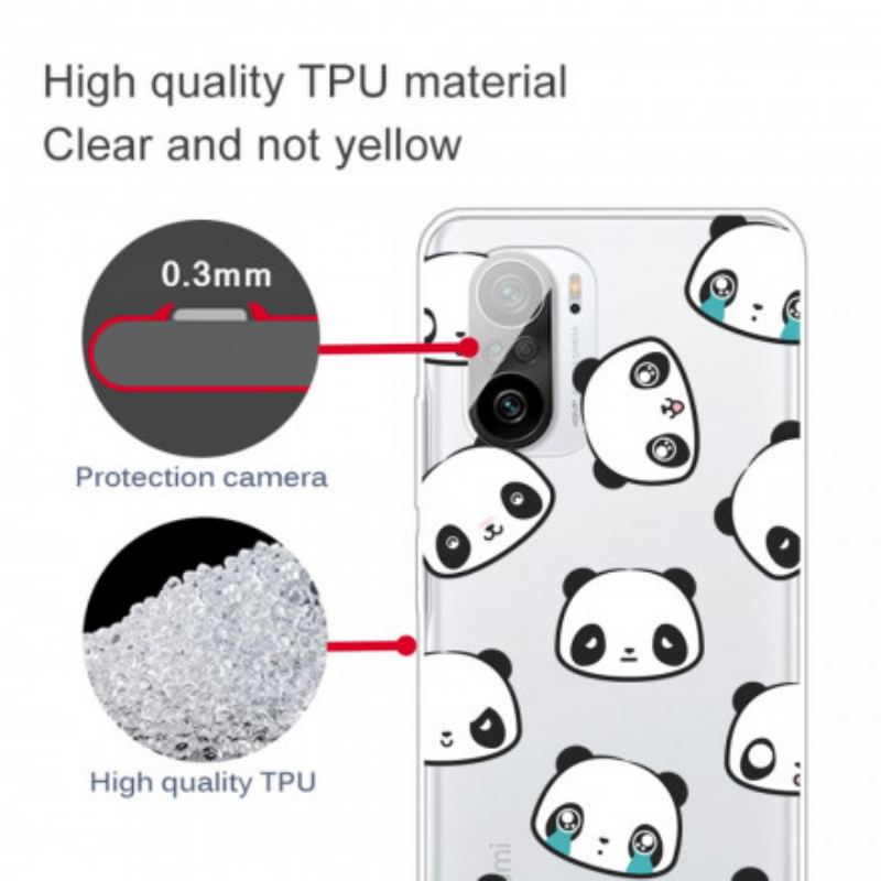 Coque Poco F3 / Xiaomi Mi 11i 5G Pandas Sentimentaux