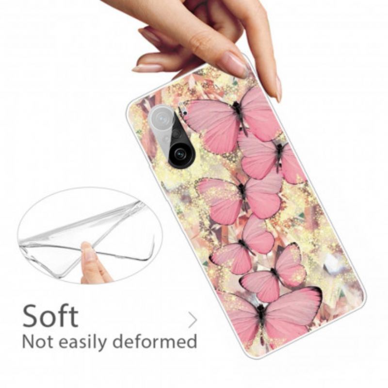 Coque Poco F3 / Xiaomi Mi 11i 5G Papillons Royaux