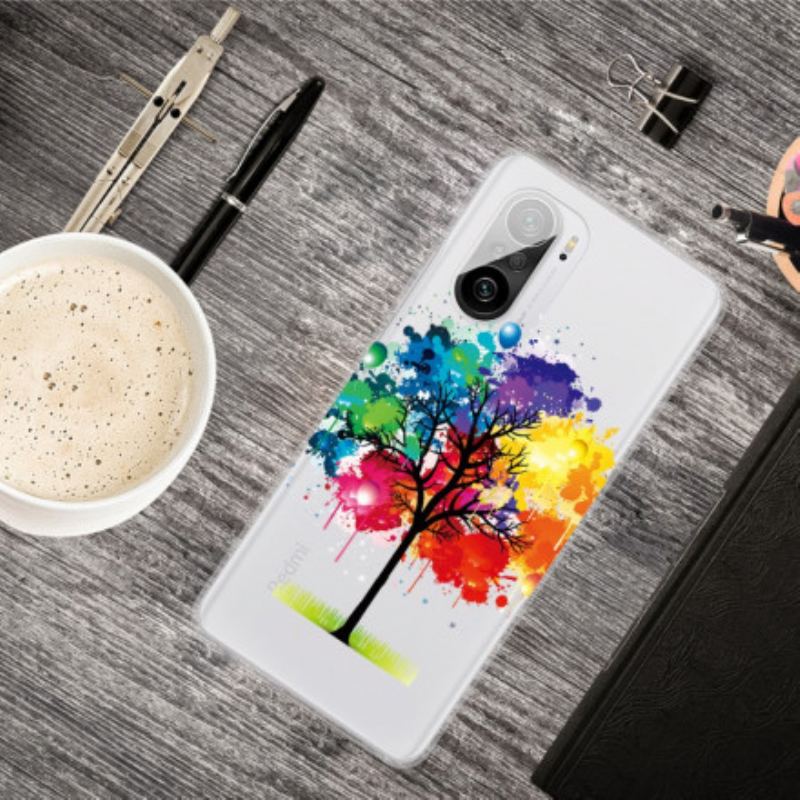 Coque Poco F3 / Xiaomi Mi 11i 5G Transparente Arbre Aquarelle