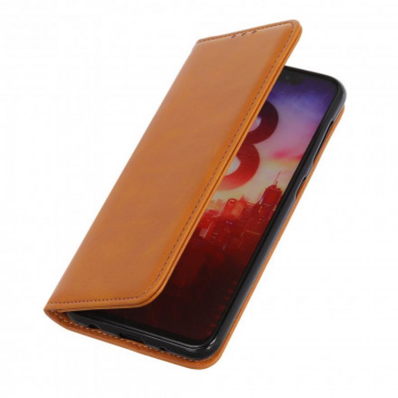 Flip Cover Poco F3 / Xiaomi Mi 11i 5G Cuir Fendu Élégance