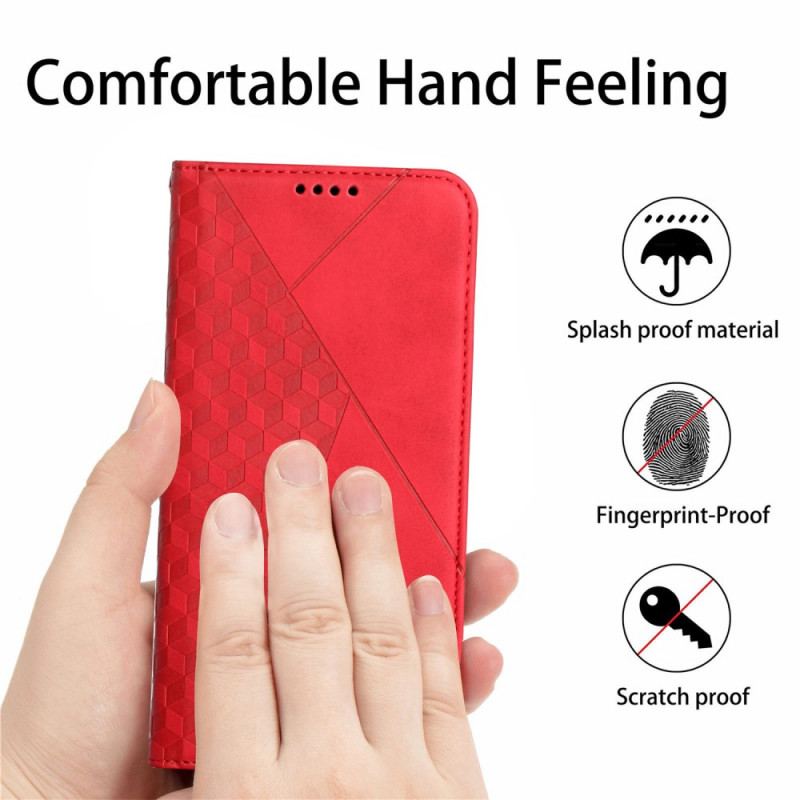 Flip Cover Poco F3 / Xiaomi Mi 11i 5G Effet Cuir Géo