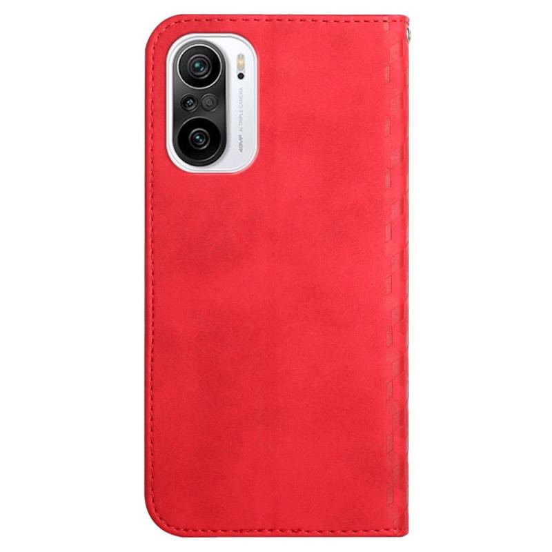 Flip Cover Poco F3 / Xiaomi Mi 11i 5G Effet Cuir Géo