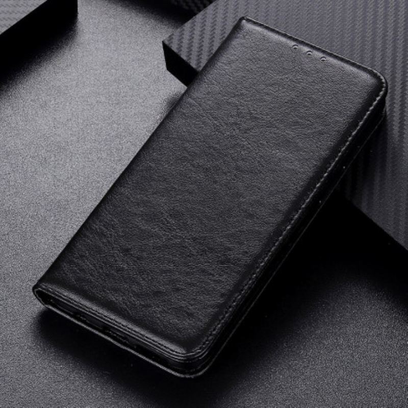 Flip Cover Poco F3 / Xiaomi Mi 11i 5Gv Cuir Fendu Texturé