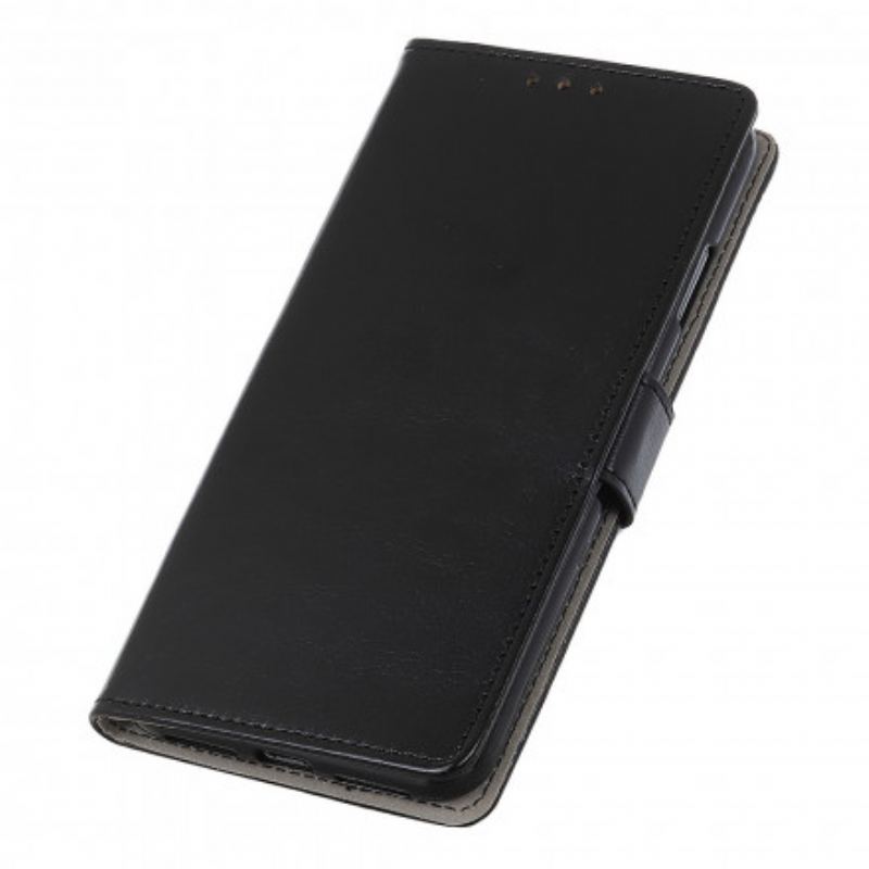 Housse Poco F3 / Xiaomi Mi 11i 5G Effet Cuir Brillant Simple