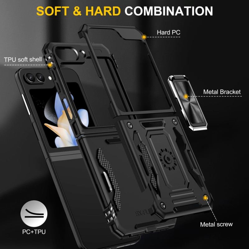 Coque Samsung Galaxy Z Flip 5 Anneau-Support Design