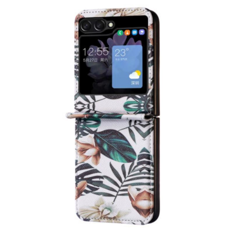 Coque Samsung Galaxy Z Flip 5 Feuilles