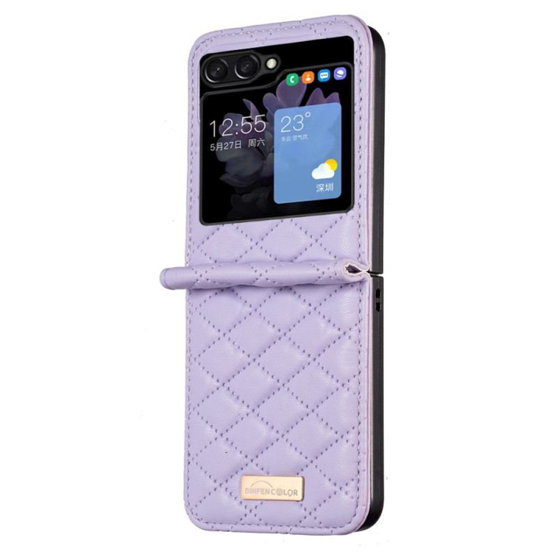 Coque Samsung Galaxy Z Flip 5 Style Matelassé Binfen Color