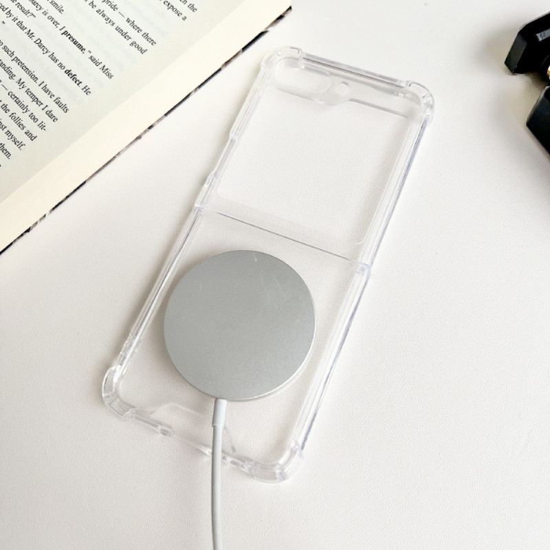 Coque Samsung Galaxy Z Flip 5 Transparente Compatible Magsafe