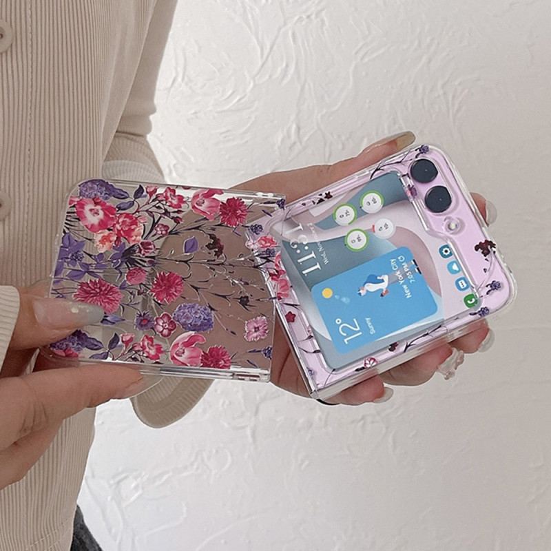 Coque Samsung Galaxy Z Flip 5 Transparente Fleurie