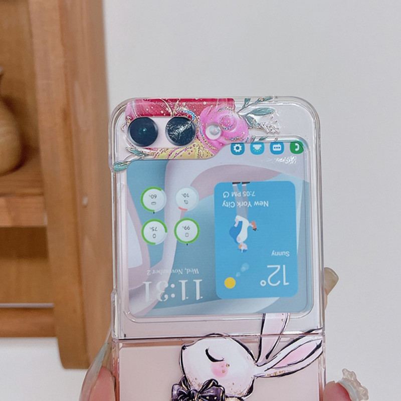 Coque Samsung Galaxy Z Flip 5 Transparente Lapin